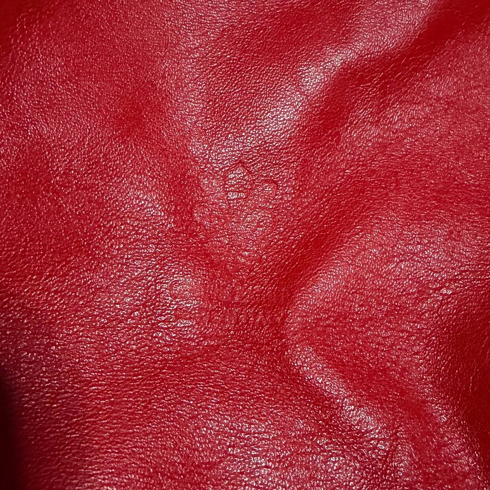 Vera Pelle Genuine Leather Backpack Purse Red Vintage Sling Bag Soft - Picture 2 of 7